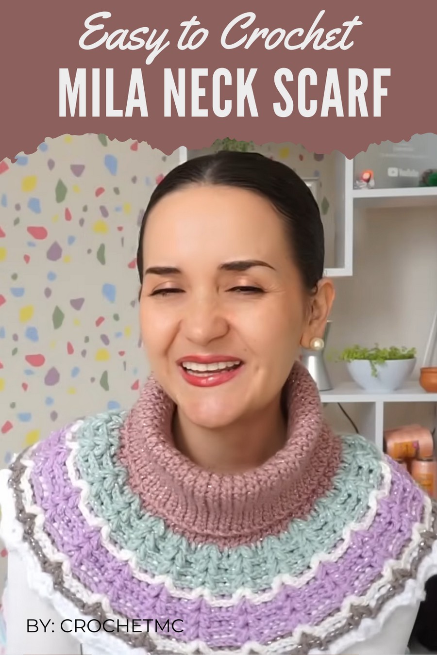 Cute Crochet Neck Scarf Pattern To Match Any Outfit - DIYsCraftsy