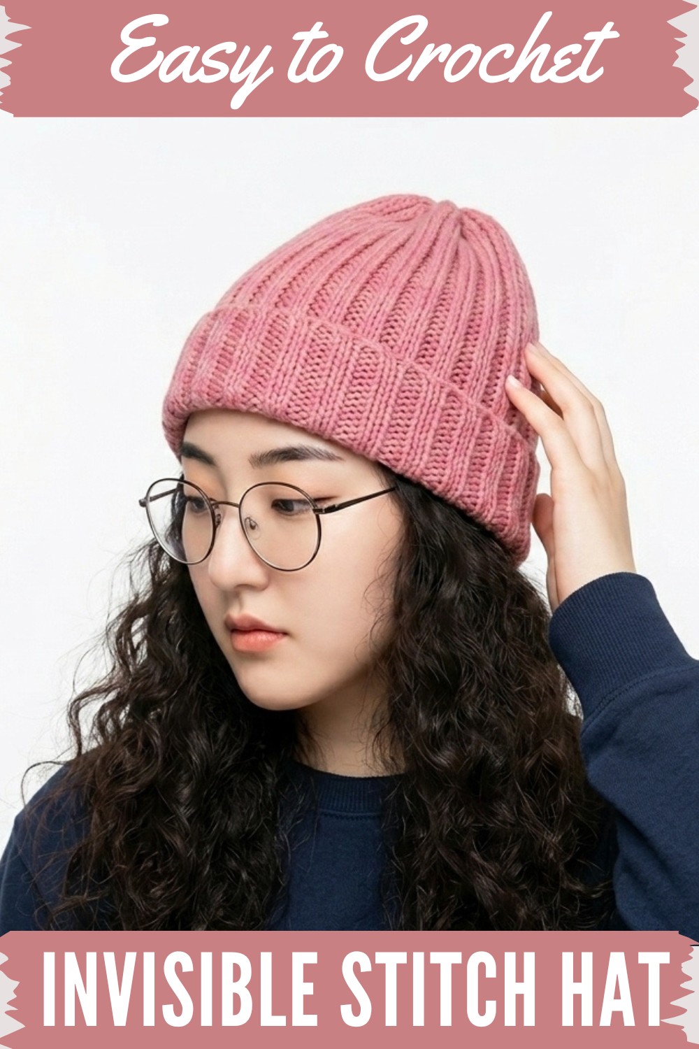 Crochet Beanie Easy Invisible Stitch Hat Christmas Series 1