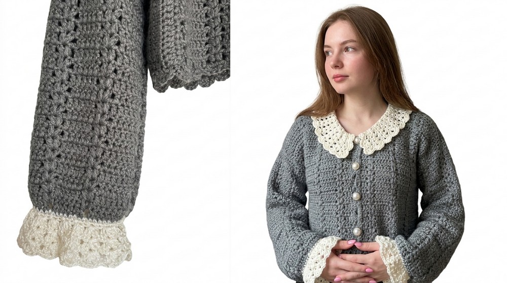 Crochet Cardigan Tutorial Easy Vintage Crochet Sweater Advanced Tutorial 2