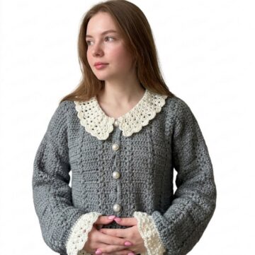 Crochet Cardigan Tutorial Easy Vintage Crochet Sweater Advanced Tutorial 9