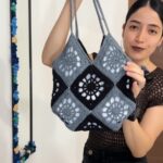 Crochet Granny Square Woven Bag Pattern 1