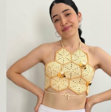 Crochet Hexagonos Crop Top Pattern 1
