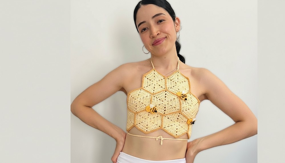 Crochet Hexagonos Crop Top Pattern 1