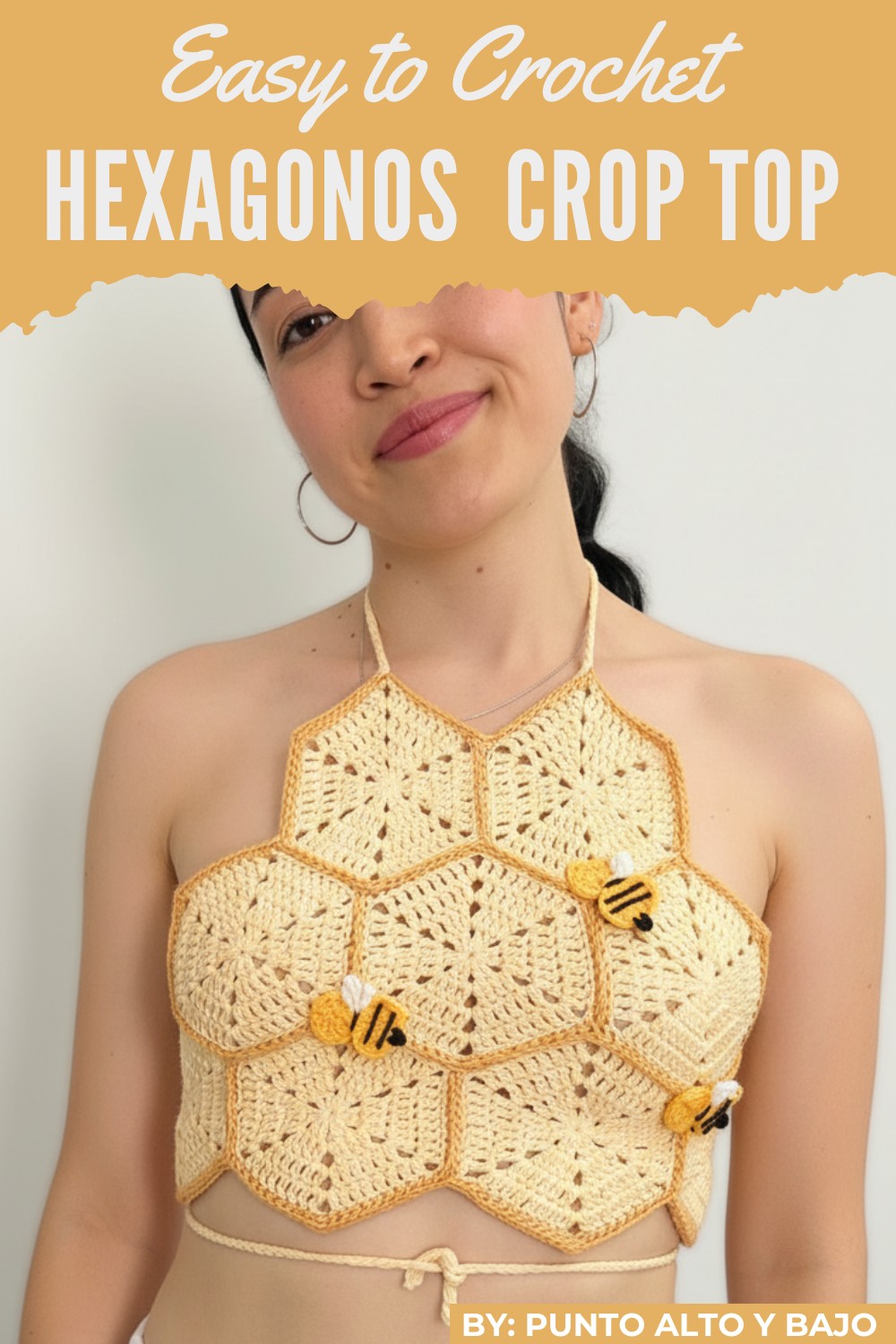 Crochet Hexagonos Crop Top Pattern