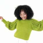 Crochet Puff Long Sleeve Top 2