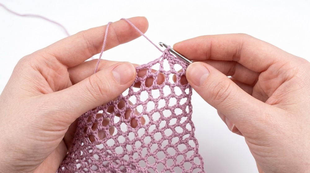 Crochet mesh dress tutorial.. 4