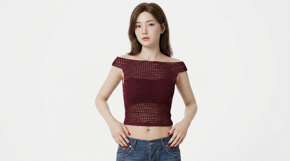 Crochet off the shoulder top 2