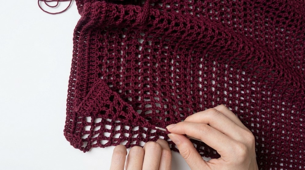 Crochet off the shoulder top 6