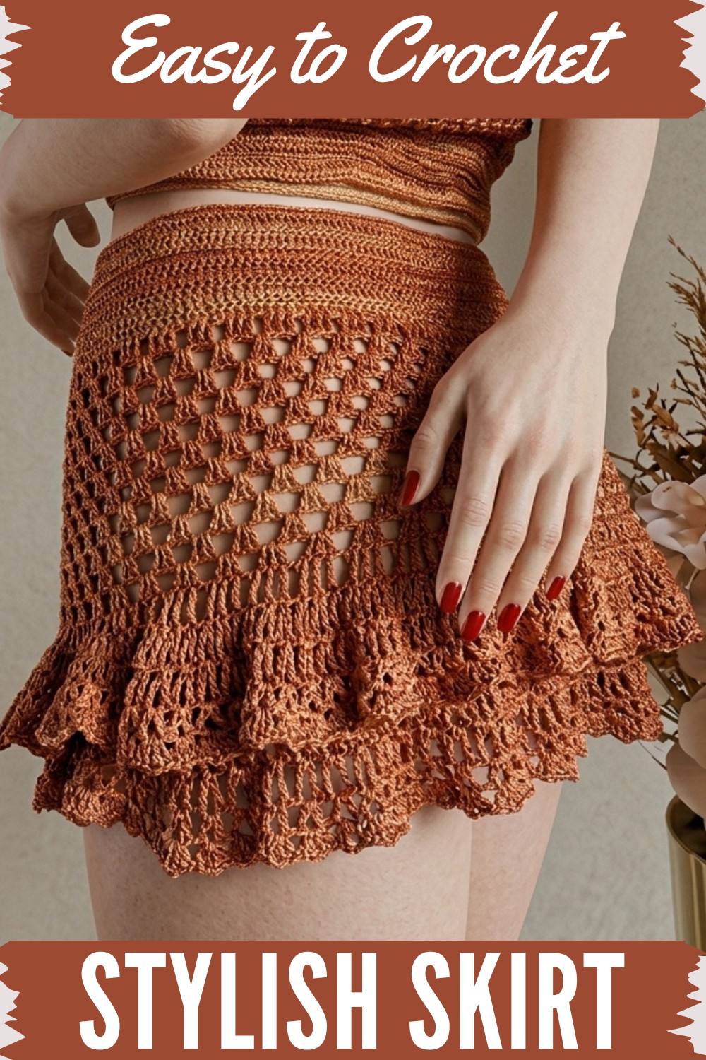 Crocheted skirt for beginners 1