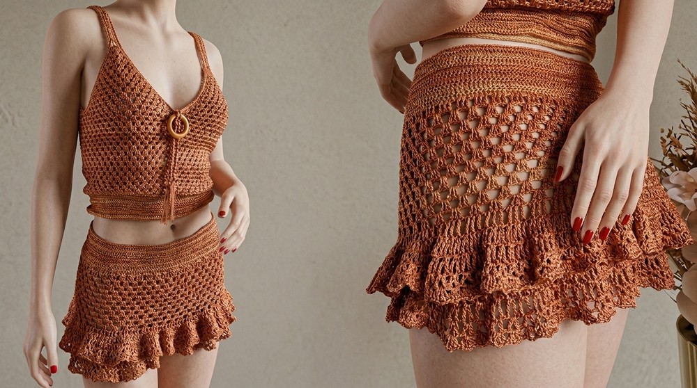 Crocheted skirt for beginners 2