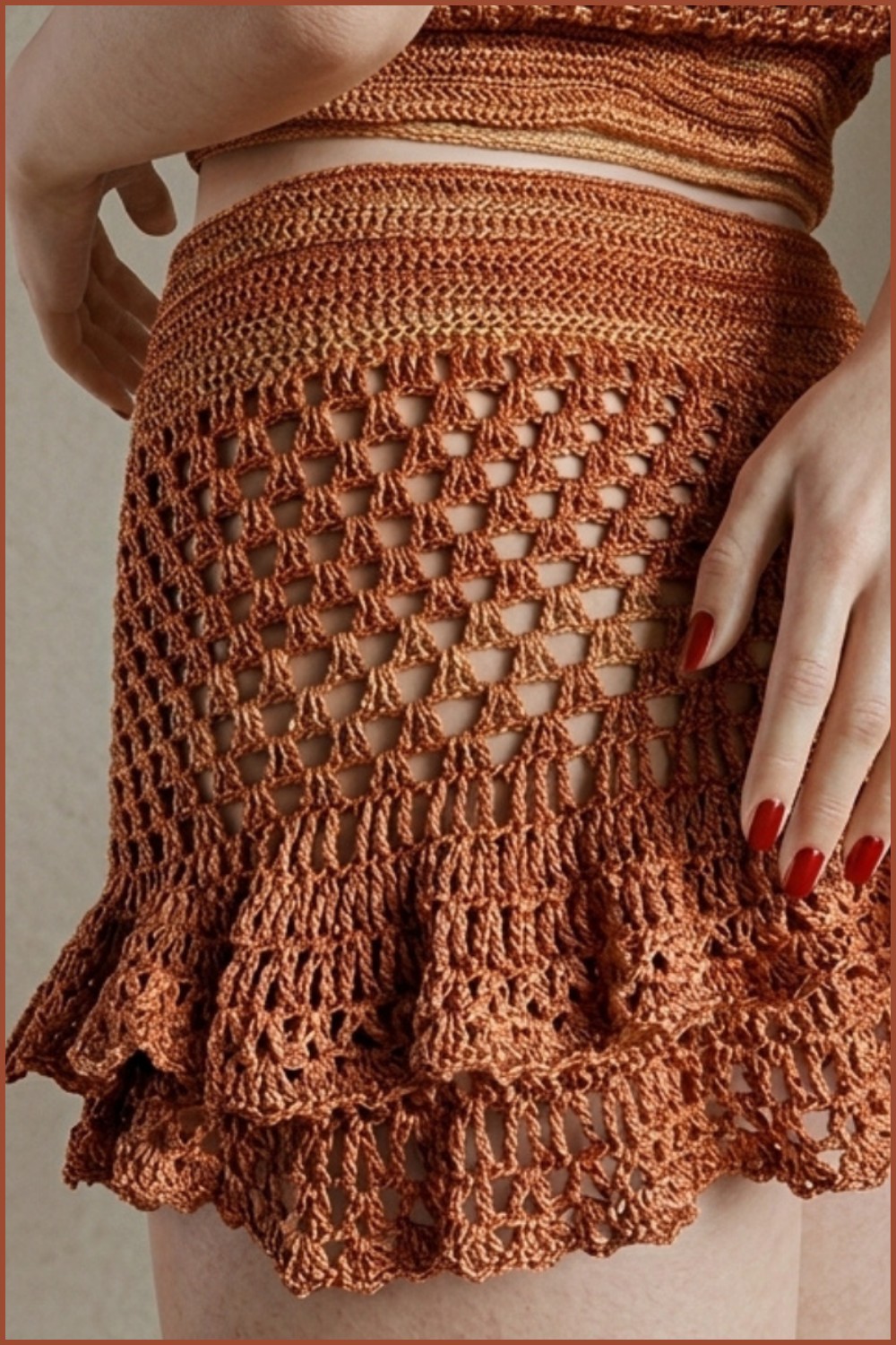Crocheted skirt for beginners 8
