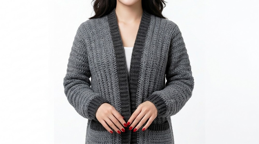Easy Crochet cardigan Crochet Adult cardigan for beginners 2