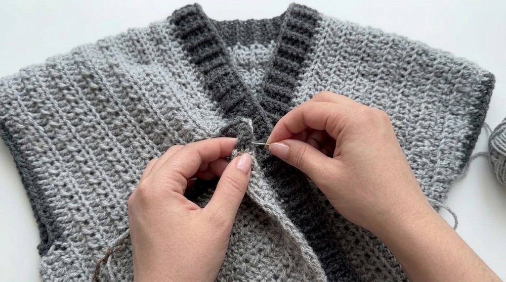 Easy Crochet cardigan Crochet Adult cardigan for beginners 7