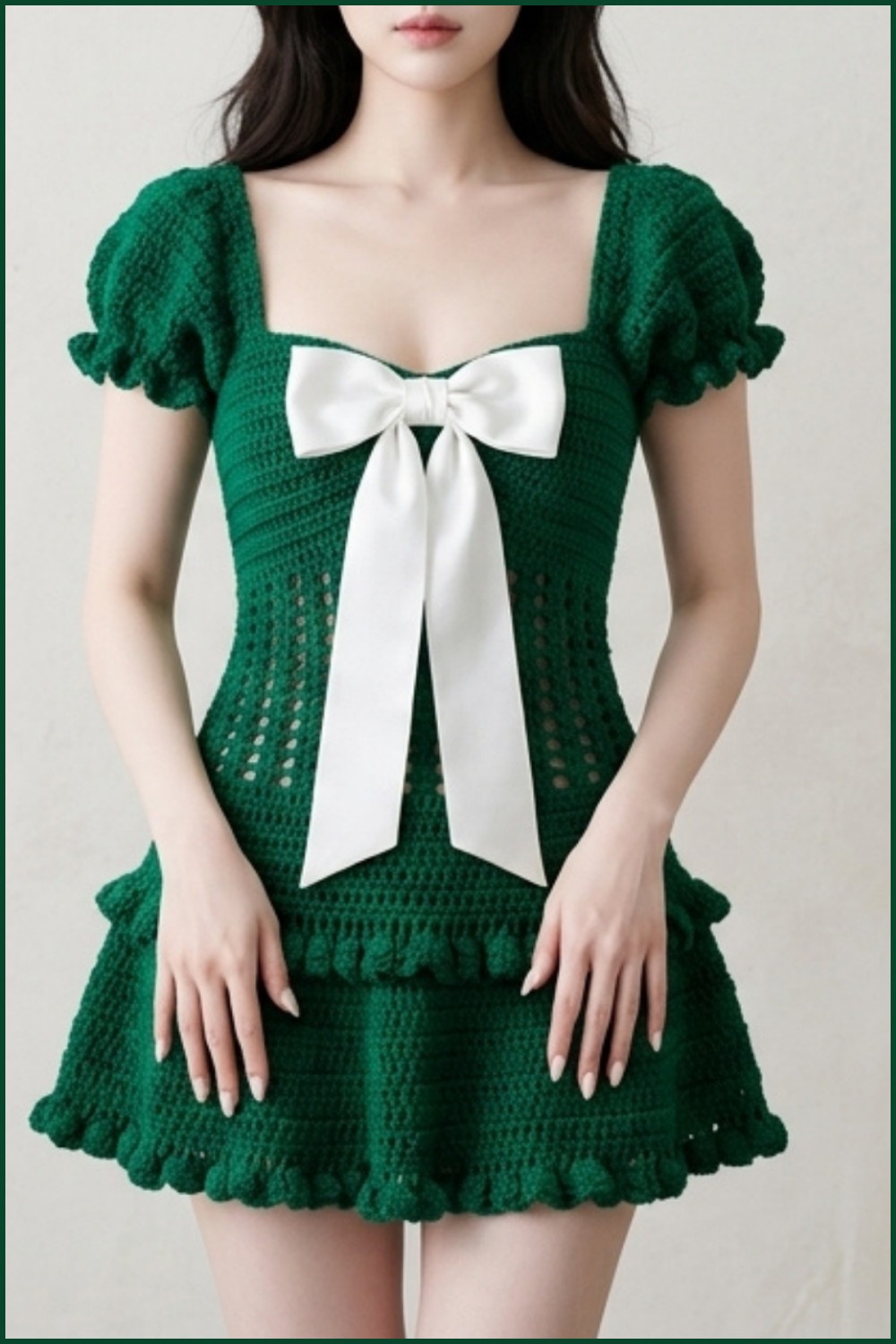 How to Crochet a Dress (Step-by-Step Beginner Friendly) Full Tutorial 9