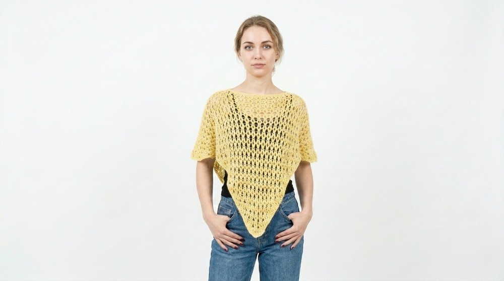 How to crochet a poncho 2