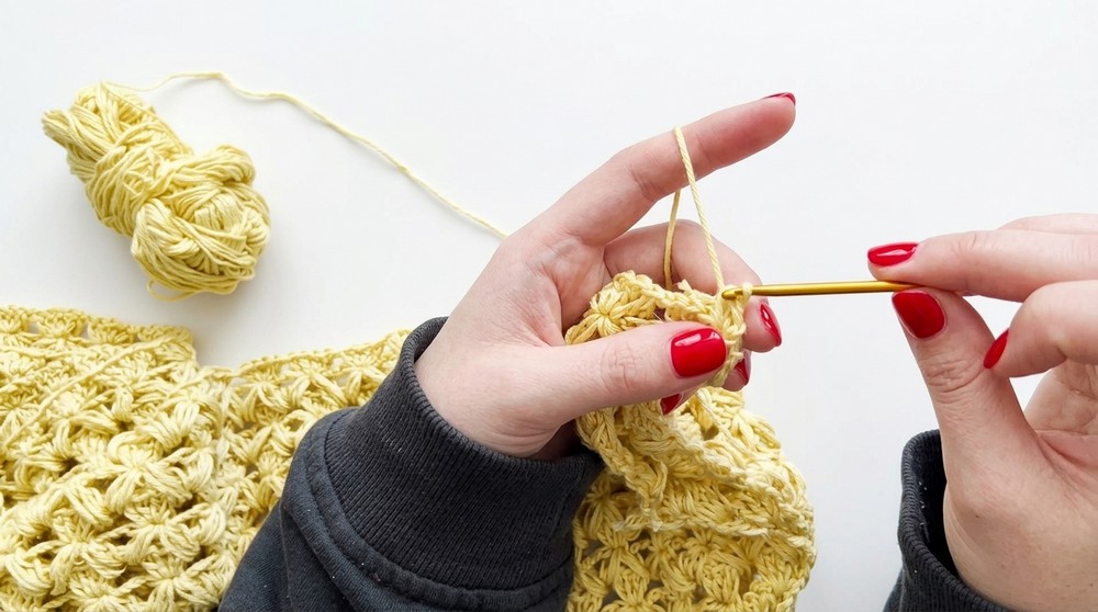 How to crochet a poncho 5