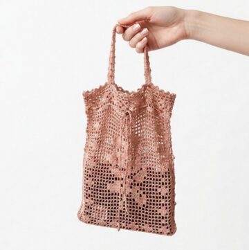 Miu Miu Cotton Crochet Handbag l tutorial + PDF pattern 9