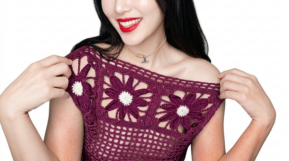 Spectacular crochet sweater step by step 2