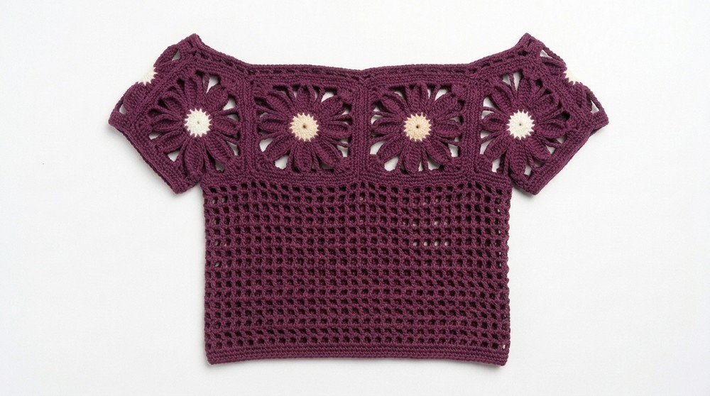 Spectacular crochet sweater step by step 6