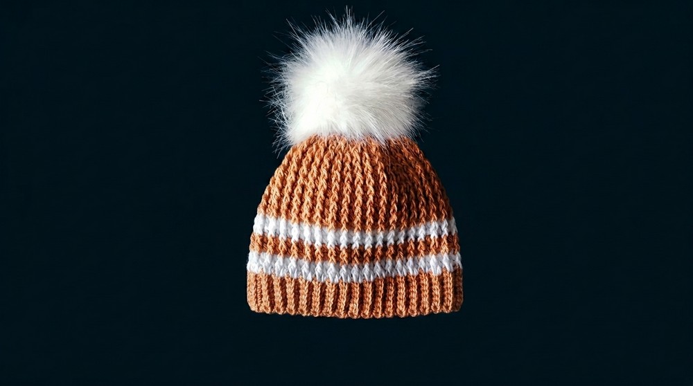 TUTORIAL Simple crochet baby hat 7