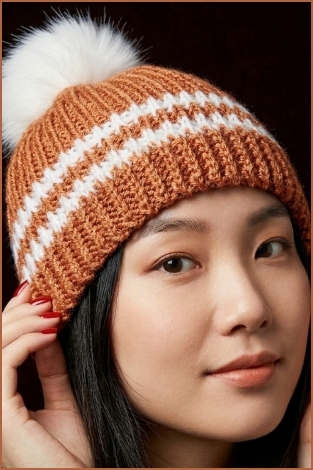 TUTORIAL Simple crochet baby hat 8