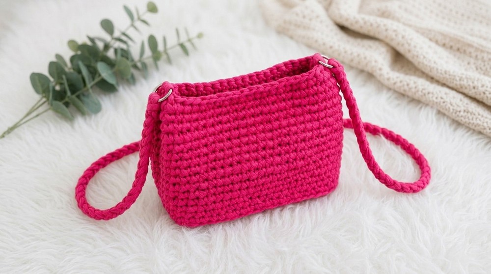 Crochet T-shirt Yarn Bag Pattern