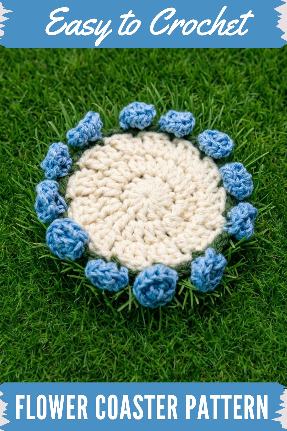 Crochet Flower Coaster Pattern