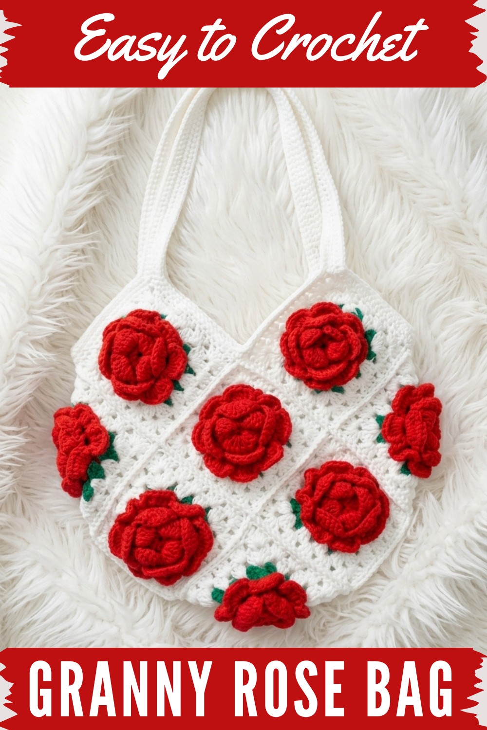 Crochet Granny Rose Bag Pattern