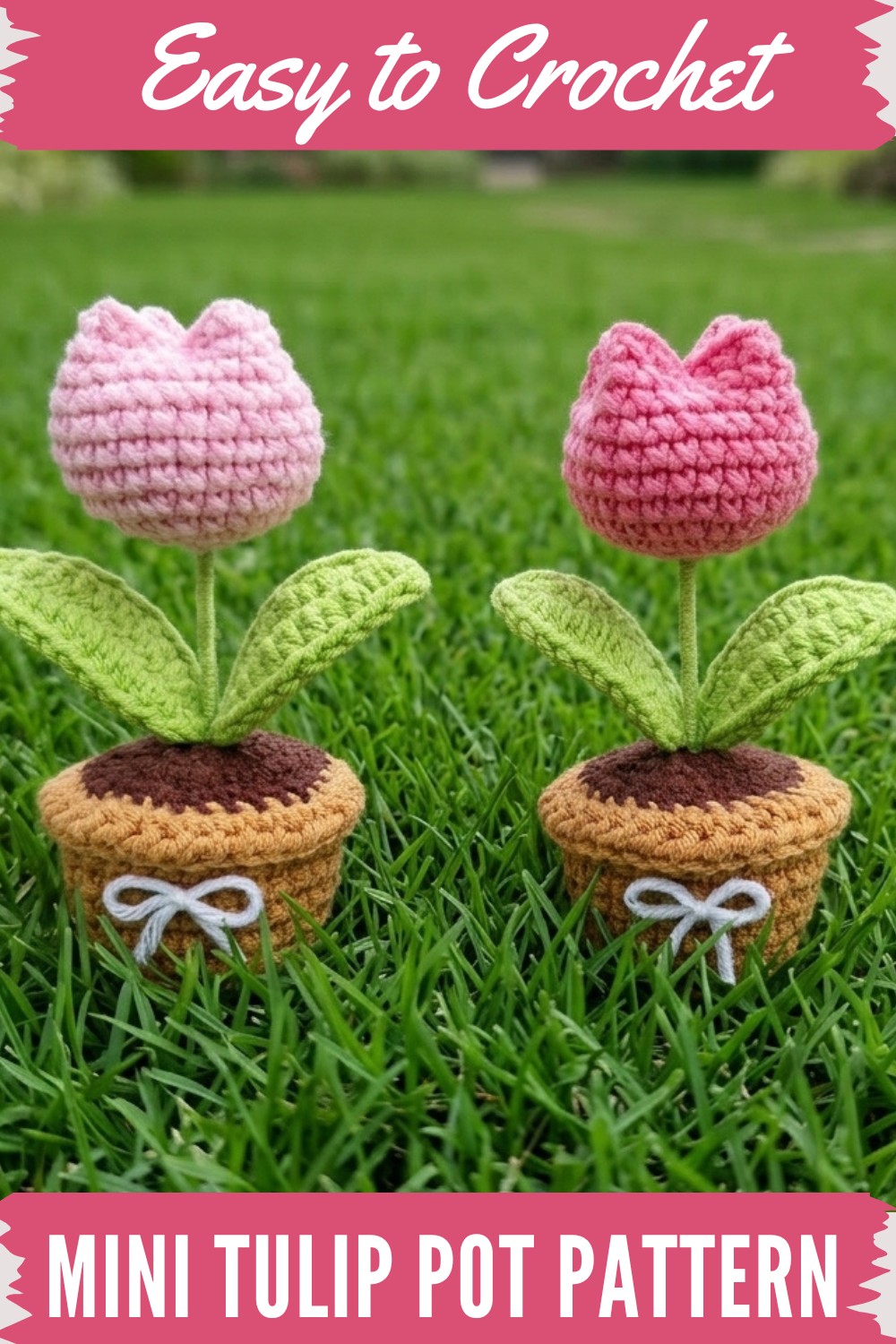 Crochet Mini Tulip Pot Pattern