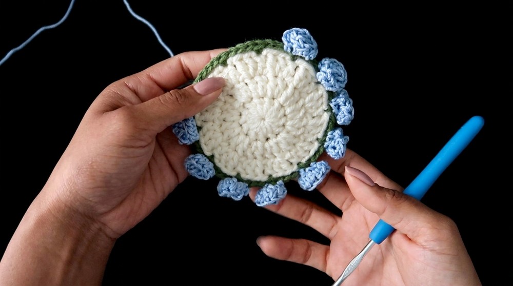 Crochet Flower Coaster Pattern