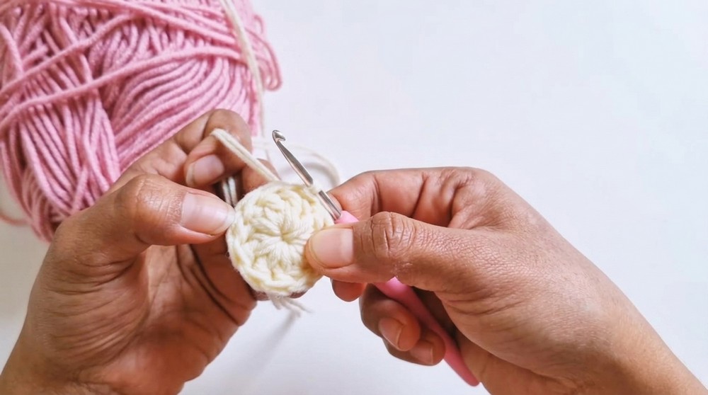 Crochet Circular Daisy Bag Patttern