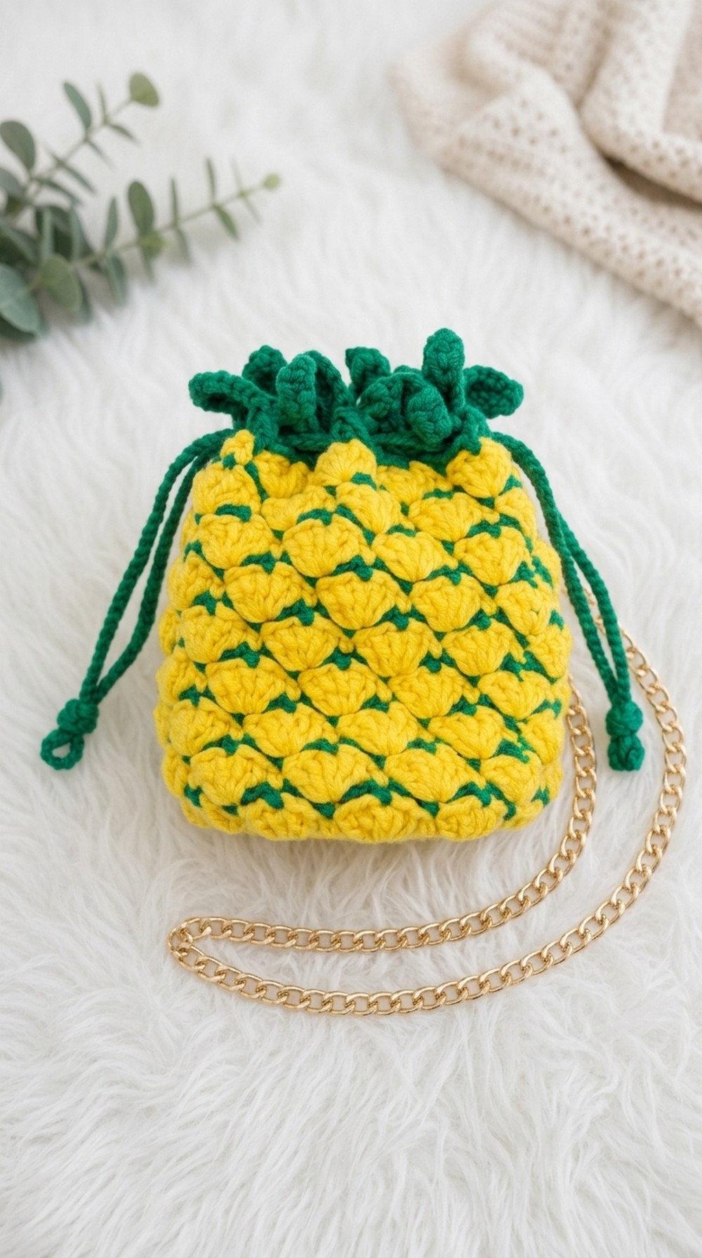 Crochet Pineapple Bag Pattern