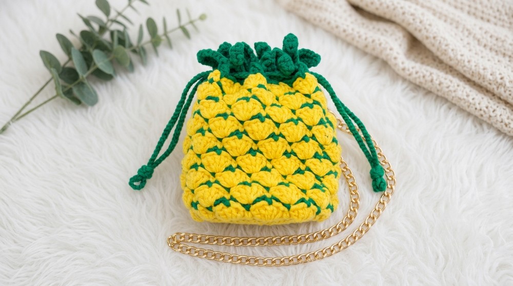 Crochet Pineapple Bag Pattern