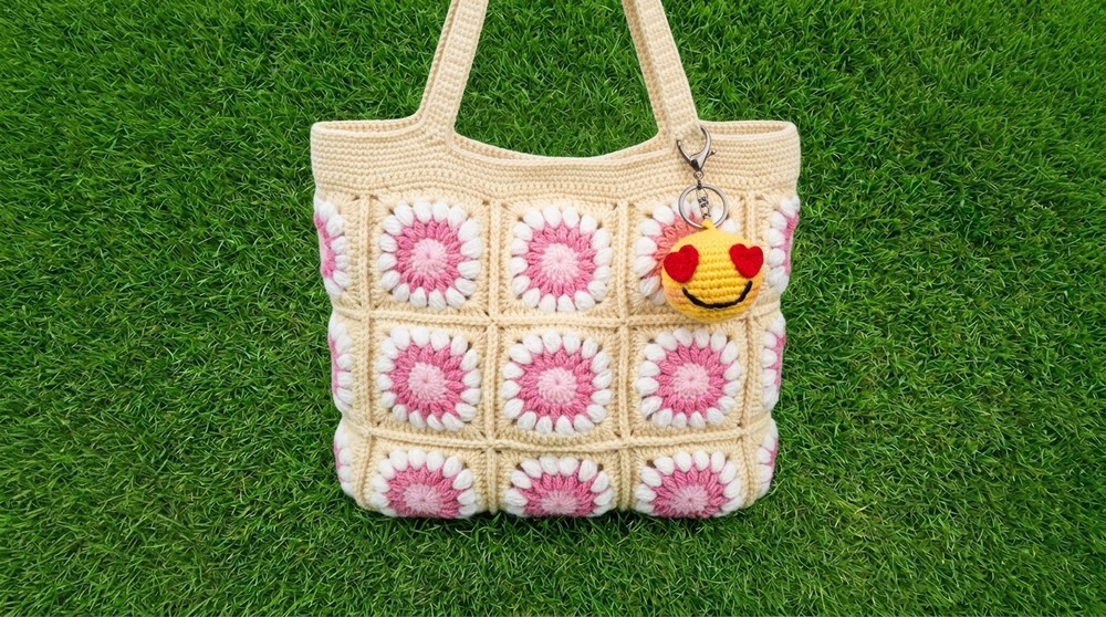 Crochet Granny Square Tote Bag Pattern