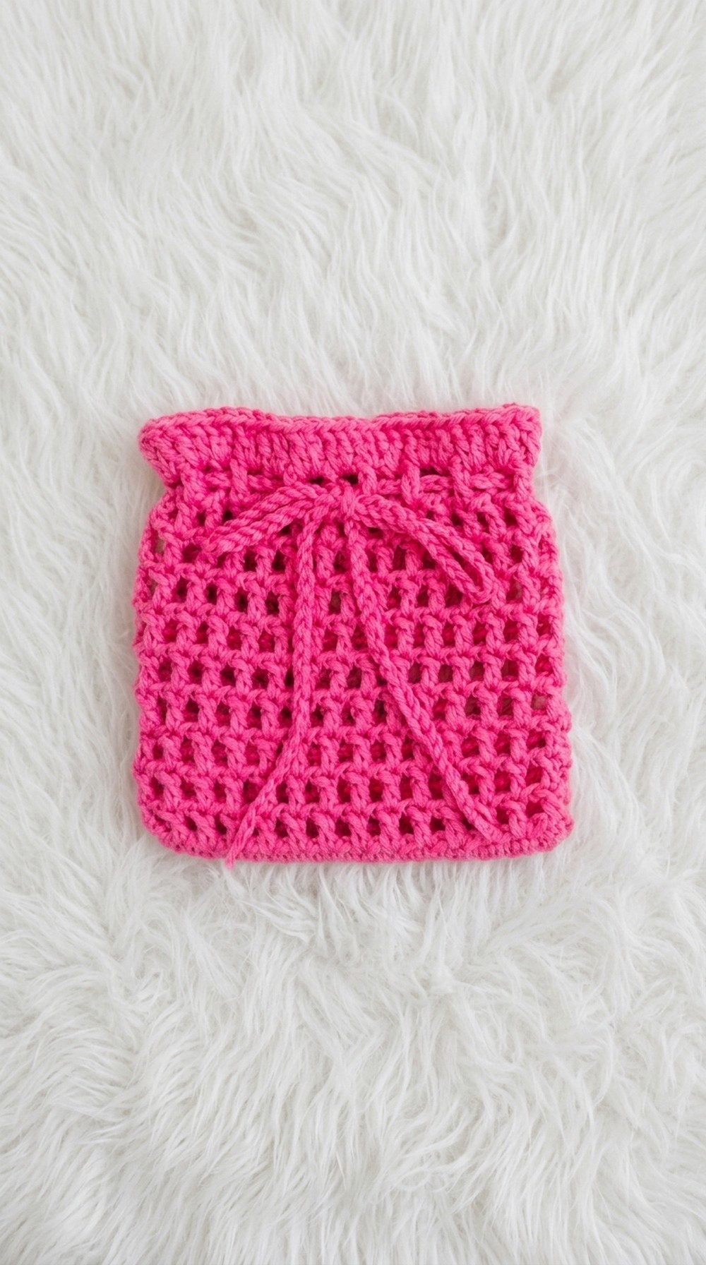 Crochet Drawstring Pouch Pattern