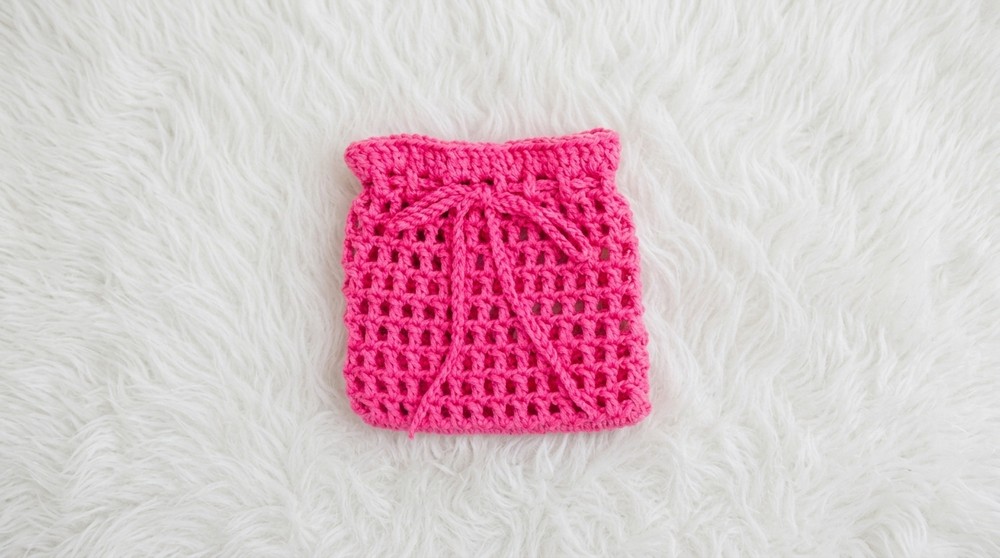 Crochet Drawstring Pouch Pattern