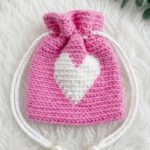 Crochet Pouch With Heart Pattern