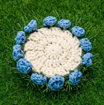 Crochet Flower Coaster Pattern