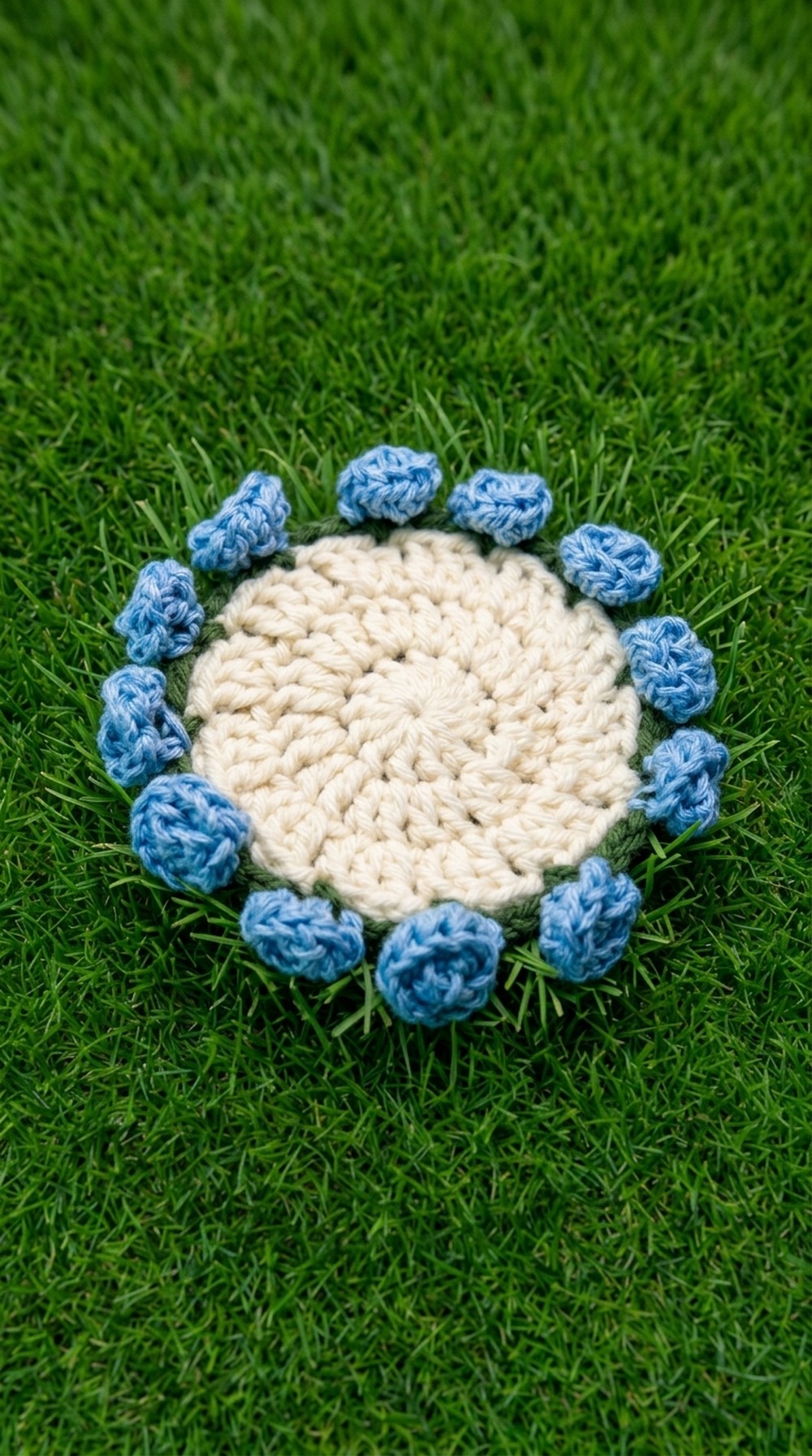 Crochet Flower Coaster Pattern