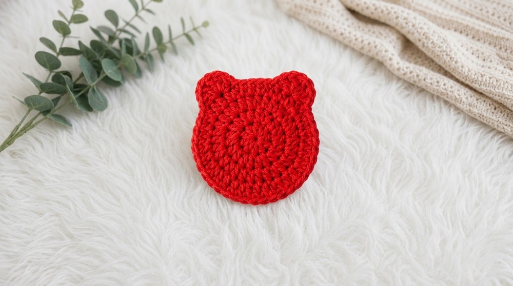 Crochet Bear Coaster Pattern