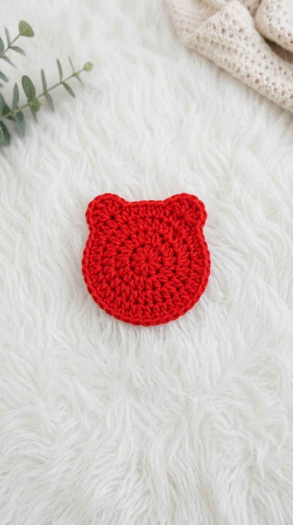 Crochet Bear Coaster Pattern