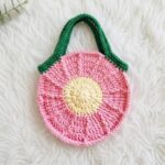 Crochet Circular Daisy Bag Patttern