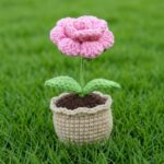 Crochet Beautiful Rose Pot Pattern