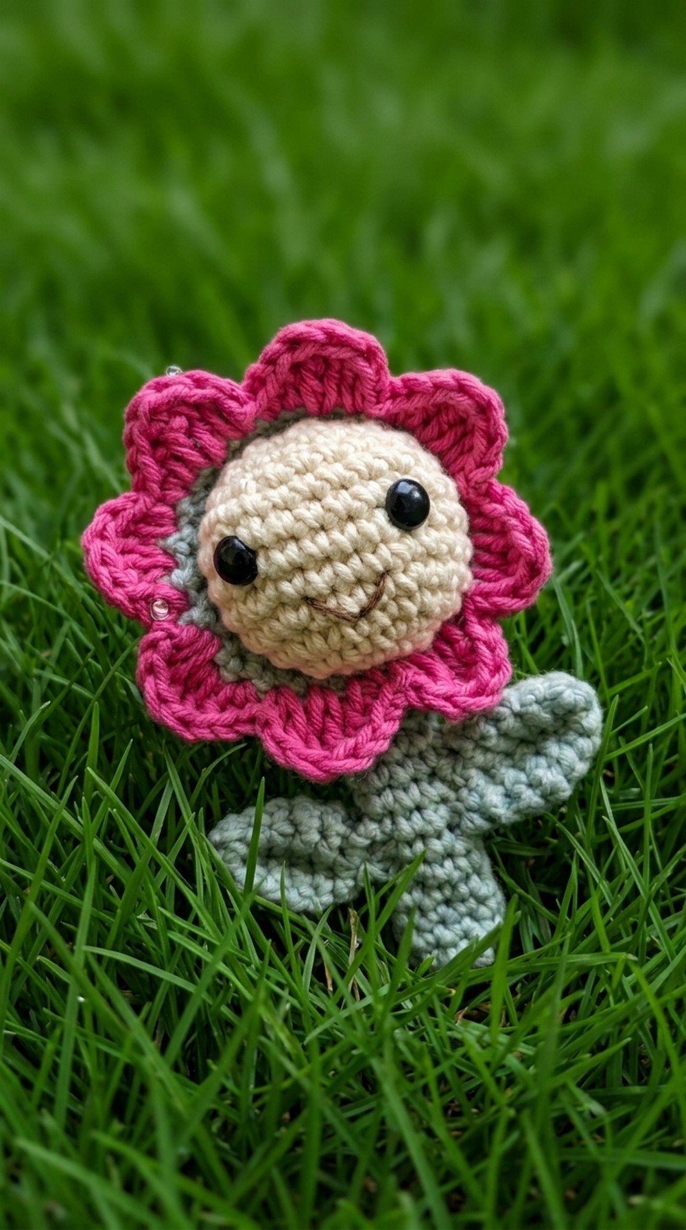 Crochet Smiley Flower Pattern