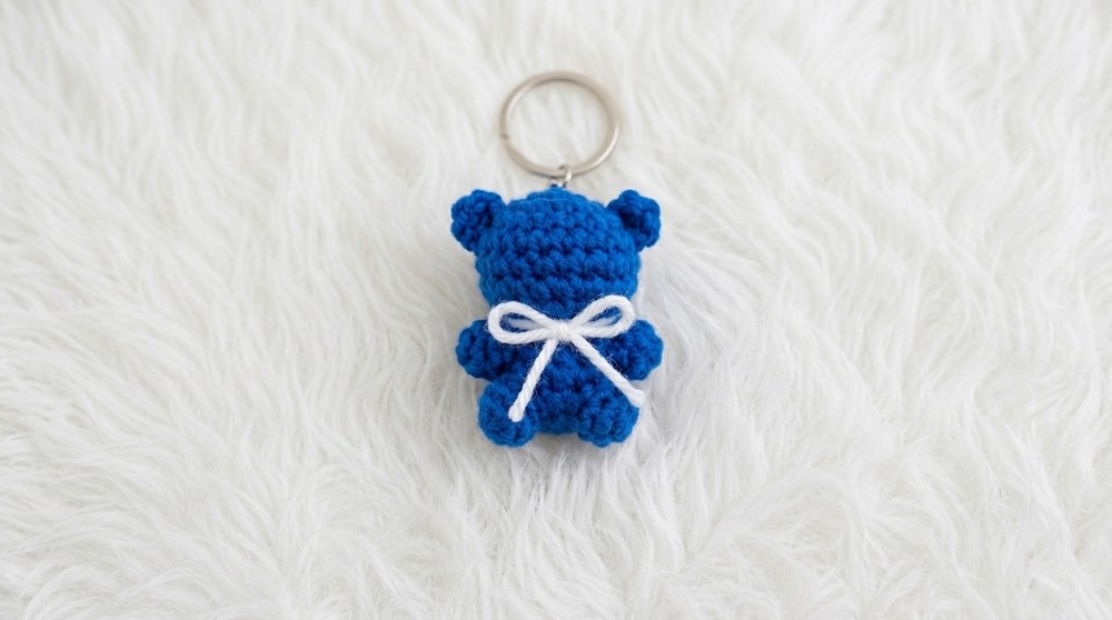 Crochet Bear Keychain Pattern 4