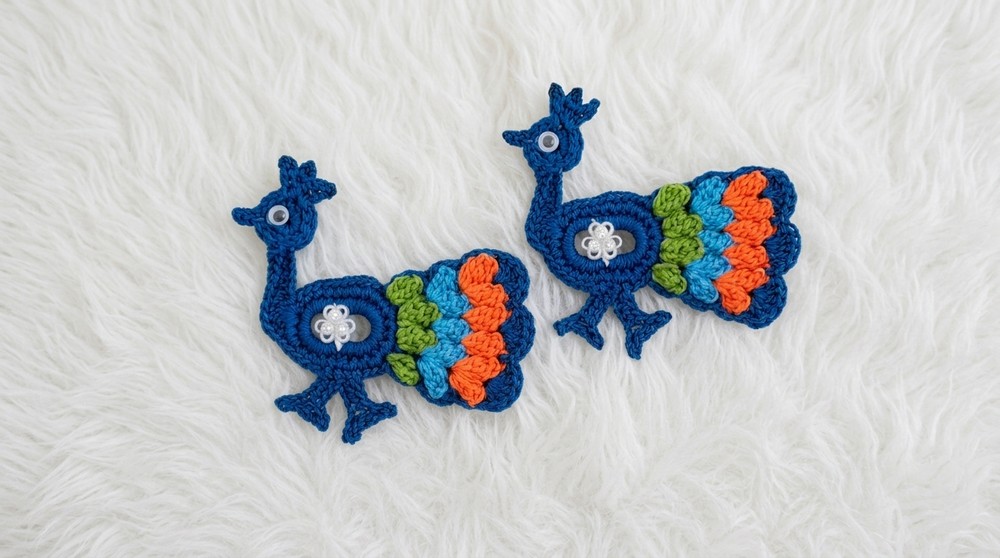 Crochet Beautiful Peacock Pattern 4