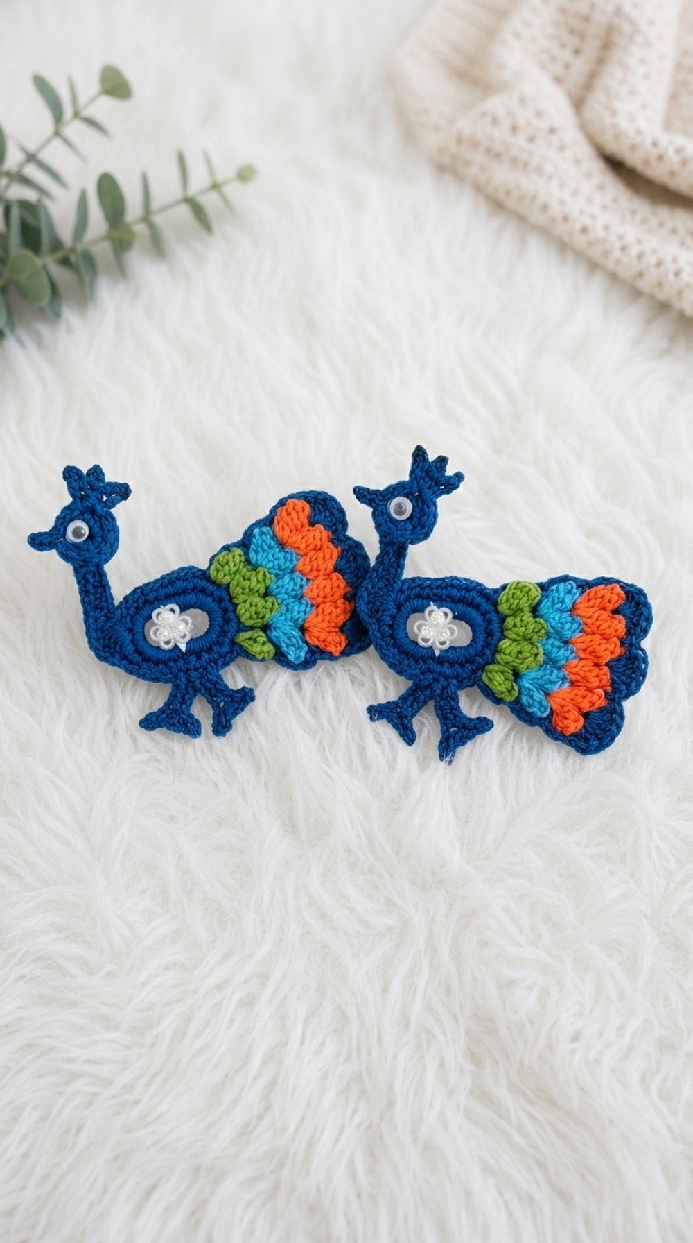 Crochet Beautiful Peacock Pattern 5