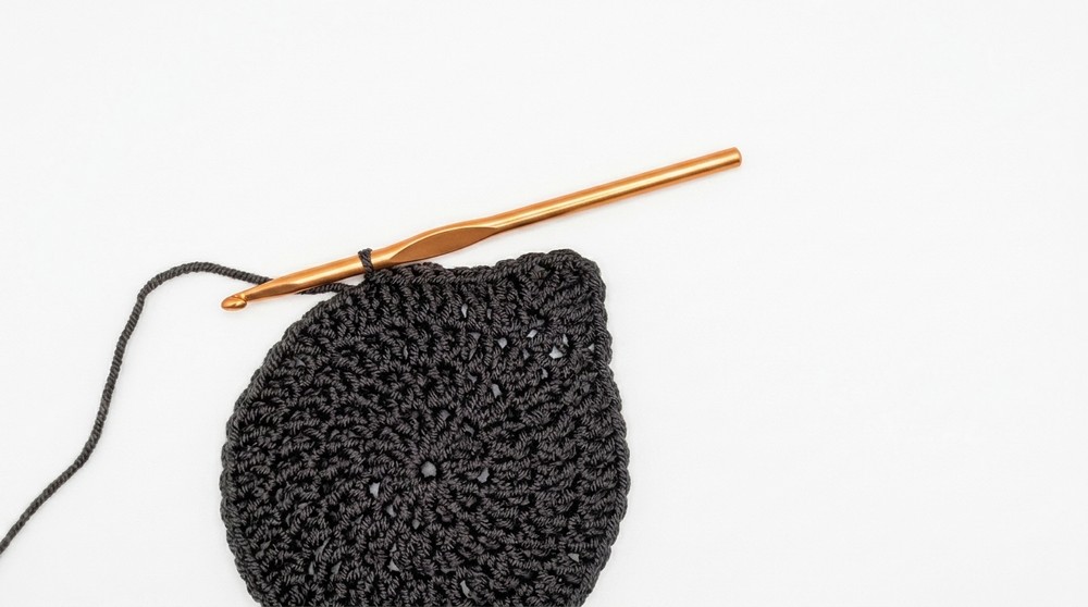 Crochet Cat Coaster Pattern 3