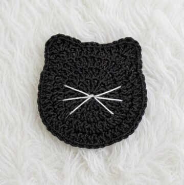 Crochet Cat Coaster Pattern 5