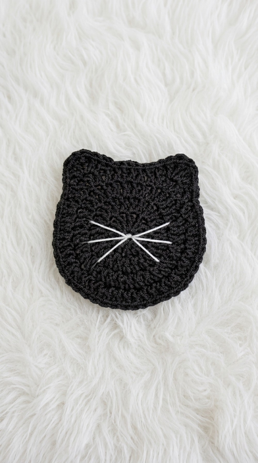 Crochet Cat Coaster Pattern 5